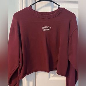 Maroon Hollister Crewneck